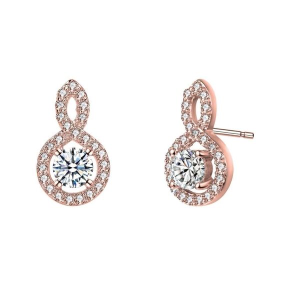 RACHEL GLAUBERT 14Kt Rose Gold Earrings - Picture 1 of 4